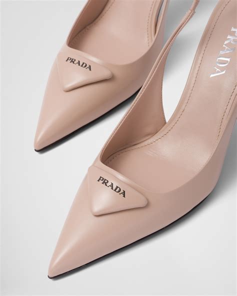 prada kitten heel boots|prada brushed leather slingback pumps.